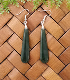 NZ Greenstone Earrings 45mm - ED1