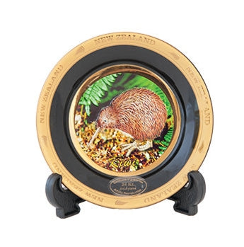 Small NZ Kiwi Plate with Stand