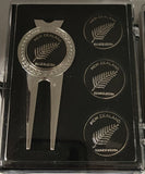 NZ Fern Silver Divot Set