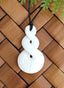 Double Twist Bone Carving Pendant #03