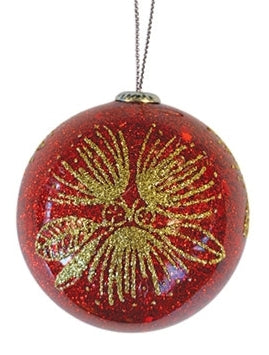 Christmas Bauble - Glitter Pohutukawa Main image