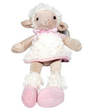 Sitting Sheep With Pink Dress Soft Toy