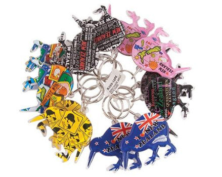 12 Pack Kiwi Keyrings – Souvenir Factory Shop