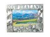 NZ Icons Metal Photo Frame - Silver - Small or Large