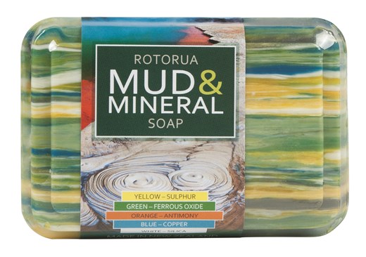 Rotorua Mud - Mud n' Mineral Soap Wild Ferns 110g