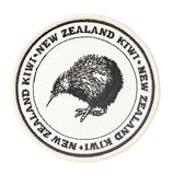 Iron on Patch - NZ Kiwi on White