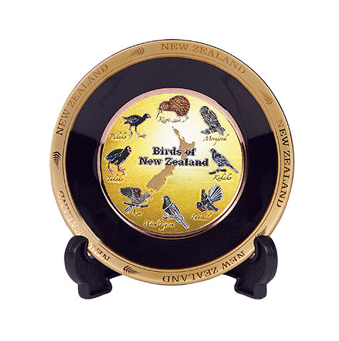Large NZ Birds Plate with Stand + BULK DEAL! Main image