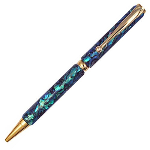 Paua Ballpoint Pen - Gold Main image
