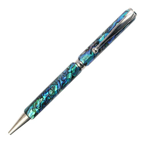 Paua Ballpoint Pen - Silver Main image