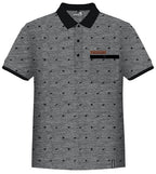 Men's Grey Marl Polo Shirt - Ferns And Kiwi