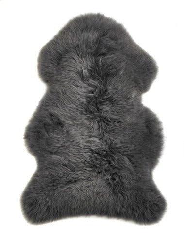 Single Large Sheepskin Rug - Dark Grey Main image