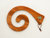 Rimu Wood Single Tablemat with Paua Inlay - Kiwi