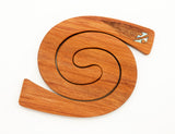 Rimu Wood 2 in 1 Tablemats with Paua Inlay - Native Design