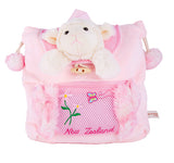 Kids Pink Backpack With Lamb