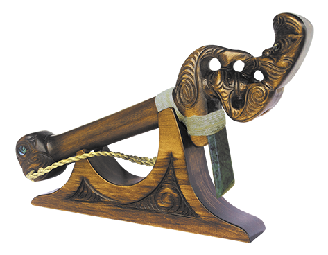 Toki Pounamu Wood Carving - #867