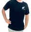 Men's Black T-Shirt - Embroidered Fern
