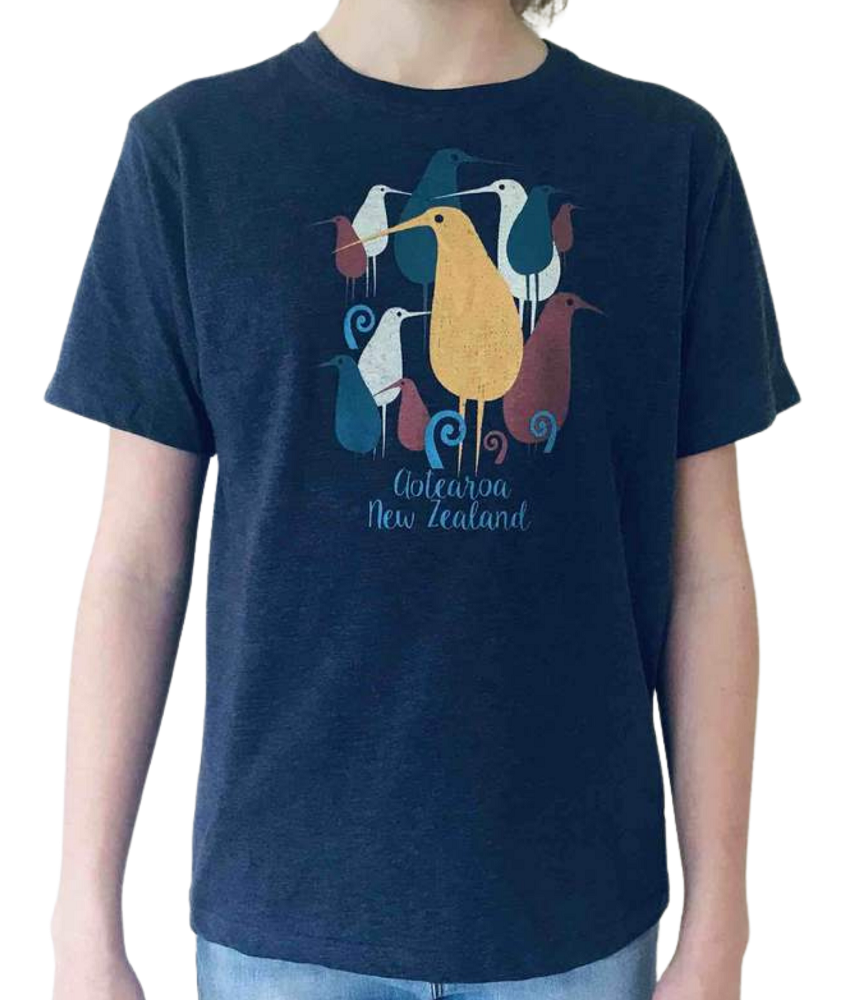 Children's T-Shirt - NZ Kiwi Crowd Main image