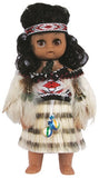 Wahine Doll with Feather Cloak and Poi #22