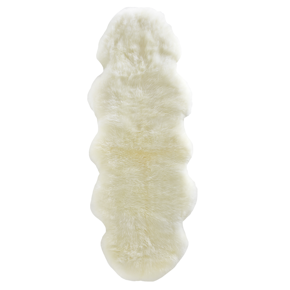 Double Ivory Sheepskin Rug - NZ Made