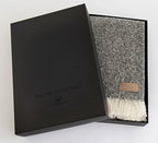 Wool Twill Throw - Grey - NZ Made