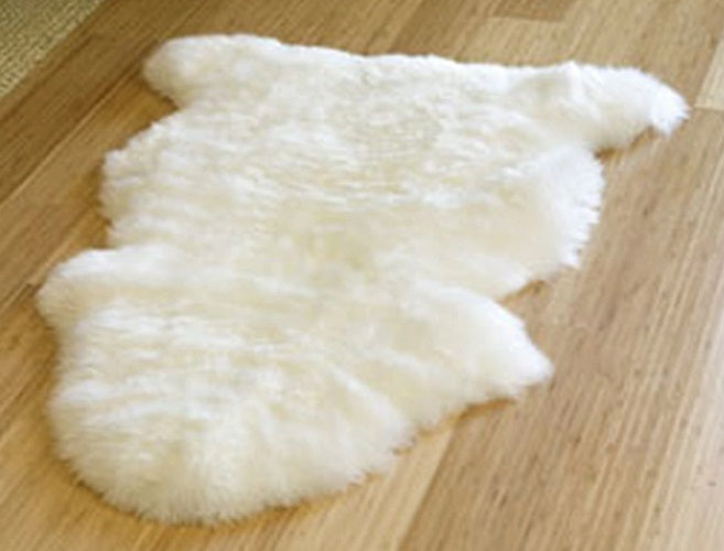 Single Large Sheepskin Rug - Ivory Main image