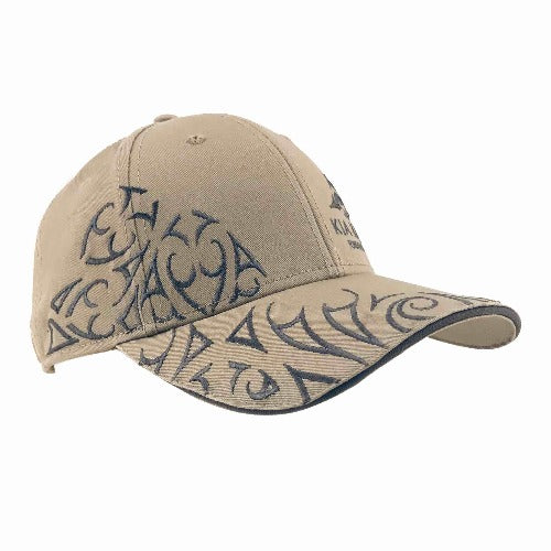 Adults Kia Kaha Maori Designed Cap - Stone Secondary image