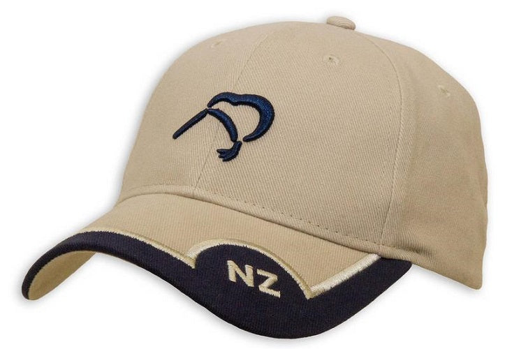 NZ Kiwi Adults Tan Cap Main image