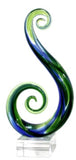 Glass Art Double Koru – Medium