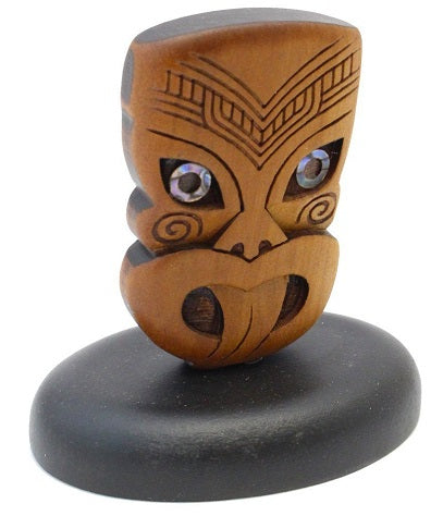 Carved Kauri Wheku - Standing 65mm high Main image