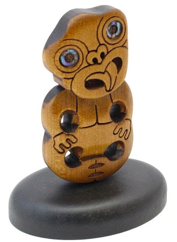 Carved Kauri Tiki - Standing 65mm high Main image