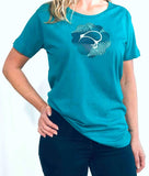 Ladies Fitted T-Shirt - Kiwi Ferns